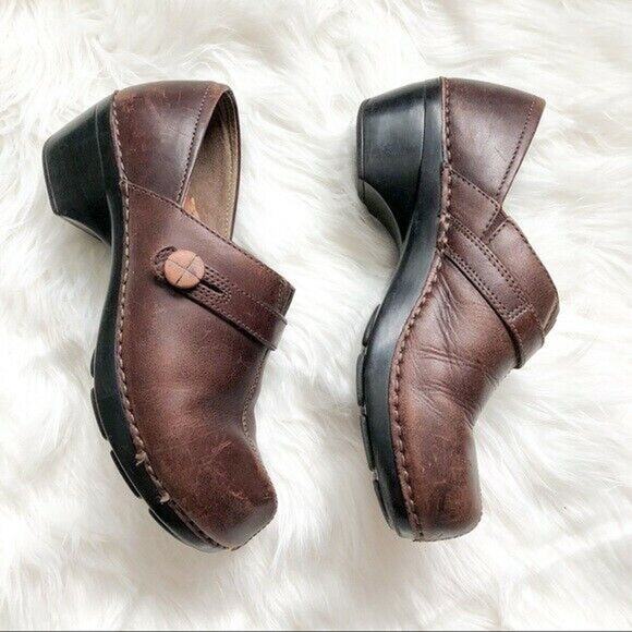 Dansko Solstice Clog Womens Brown Leather Comfort Shoes 38 - Picture 3 of 6